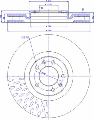 Bradi 09.7680.10 - Brake Disc autospares.lv