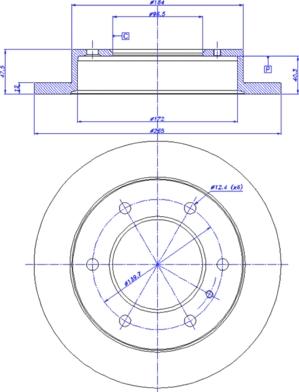 Maxgear 19-2802SPORT - Brake Disc autospares.lv