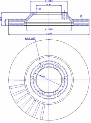 Mando HMHB403101 - Brake Disc autospares.lv