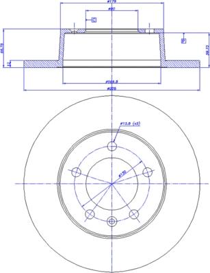 Alpha Brakes HTT-RE-019 - Brake Disc autospares.lv