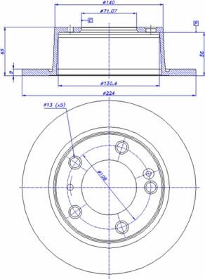 A.B.S. 16053 - Brake Disc autospares.lv