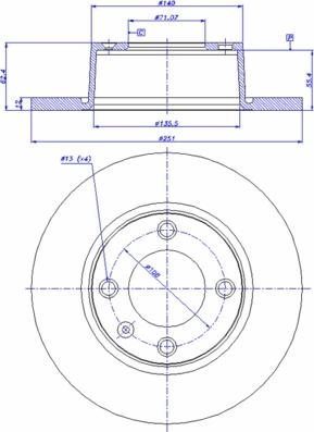 Optimal BS-4330C - Brake Disc autospares.lv