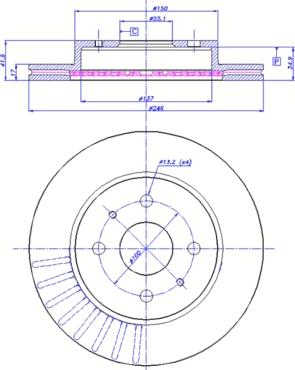 NK 205114 - Brake Disc autospares.lv