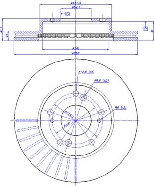 Jurid 562548JC - Brake Disc autospares.lv