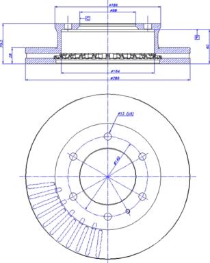 BENDIX 522131 - Brake Disc autospares.lv