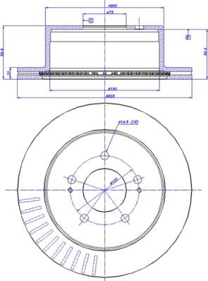 Zekkert BS-5409 - Brake Disc autospares.lv