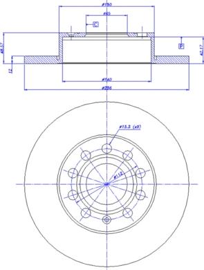 Wolf WD58590C - Brake Disc autospares.lv