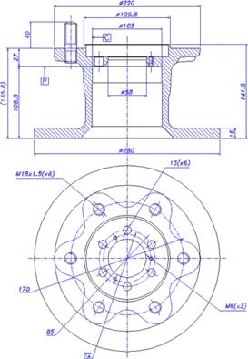 Brake Engineering 955360 - Brake Disc autospares.lv