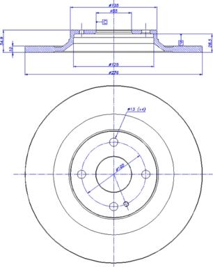 Protechnic PRD5399 - Brake Disc autospares.lv