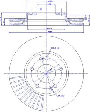 CAR 142.1764 - Brake Disc autospares.lv