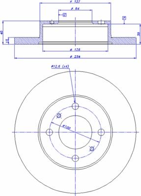 Ashika 60-05-538 - Brake Disc autospares.lv