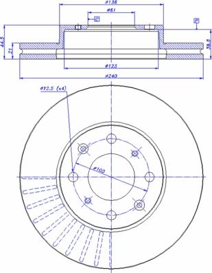 Mapco 15521 - Brake Disc autospares.lv