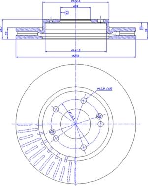 Dynamatrix DBD1239 - Brake Disc autospares.lv