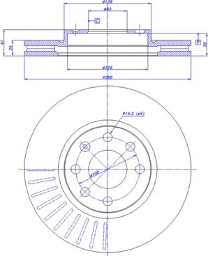 Mintex MDC1455C - Brake Disc autospares.lv