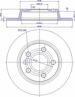 LPR F1581P - Brake Disc autospares.lv