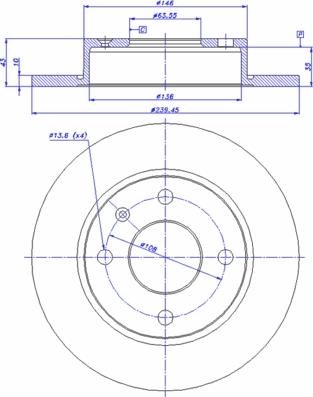 Bradi 08.5164.10 - Brake Disc autospares.lv