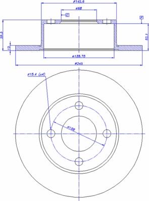 Kawe 6122 00 - Brake Disc autospares.lv