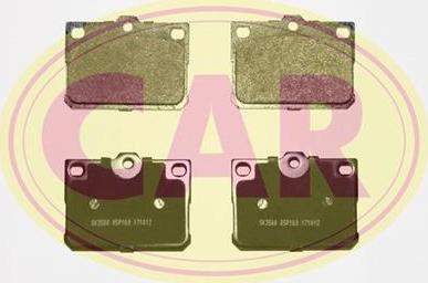 CAR PNT961 - Brake Pad Set, disc brake autospares.lv