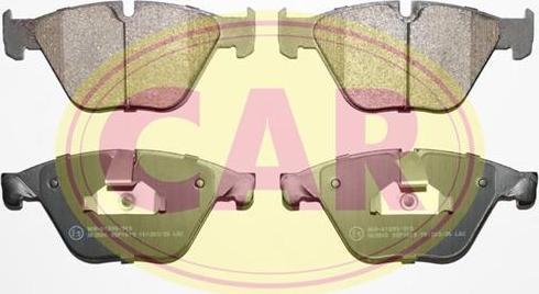 CAR PNT9161 - Brake Pad Set, disc brake autospares.lv