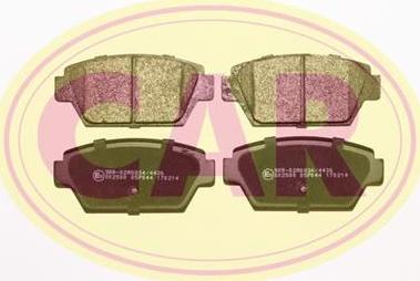 CAR PNT440 - Brake Pad Set, disc brake autospares.lv