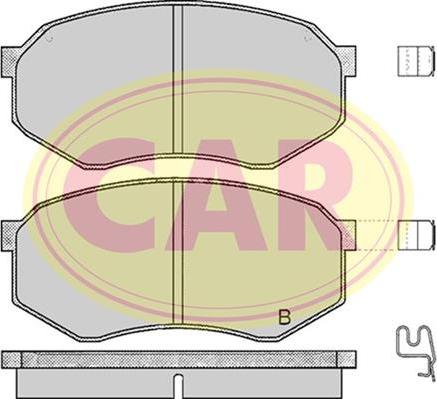 CAR PNT473 - Brake Pad Set, disc brake autospares.lv