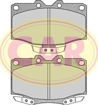 CAR PNT515 - Brake Pad Set, disc brake autospares.lv