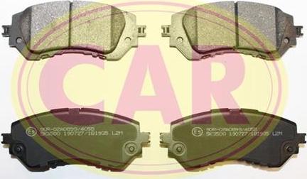 CAR PNT5391 - Brake Pad Set, disc brake autospares.lv