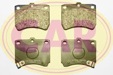 CAR PNT530 - Brake Pad Set, disc brake autospares.lv