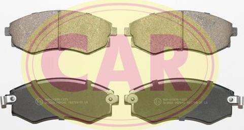 CAR PNT046 - Brake Pad Set, disc brake autospares.lv