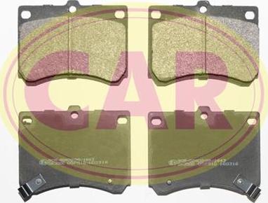 CAR PNT015 - Brake Pad Set, disc brake autospares.lv