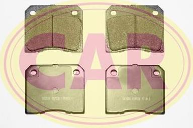 CAR PNT035 - Brake Pad Set, disc brake autospares.lv