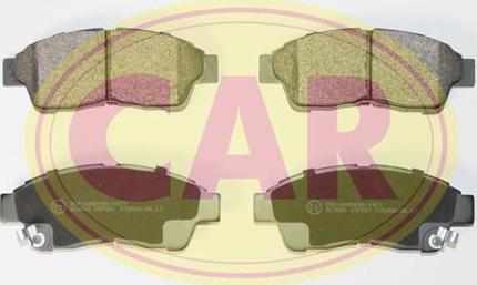 CAR PNT165 - Brake Pad Set, disc brake autospares.lv