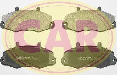 CAR PNT184 - Brake Pad Set, disc brake autospares.lv
