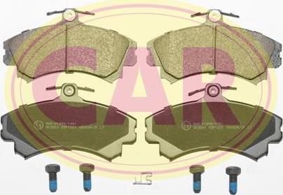 CAR PNT1221 - Brake Pad Set, disc brake autospares.lv