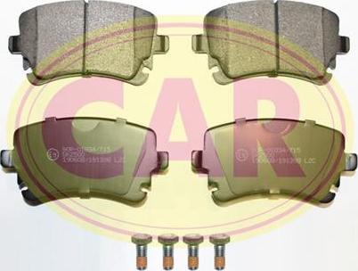 CAR PNT8931 - Brake Pad Set, disc brake autospares.lv