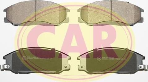 CAR PNT858 - Brake Pad Set, disc brake autospares.lv