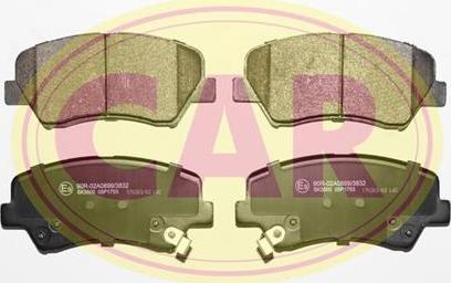 CAR PNT3571 - Brake Pad Set, disc brake autospares.lv