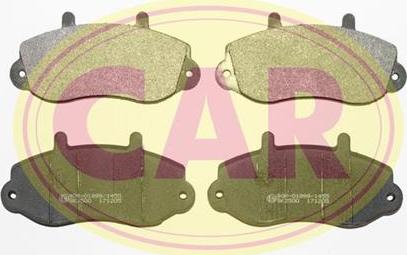 CAR PNT366 - Brake Pad Set, disc brake autospares.lv