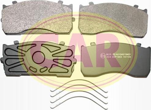 CAR PNT3861 - Brake Pad Set, disc brake autospares.lv