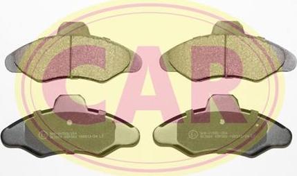 CAR PNT383 - Brake Pad Set, disc brake autospares.lv