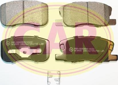 CAR PNT3371 - Brake Pad Set, disc brake autospares.lv