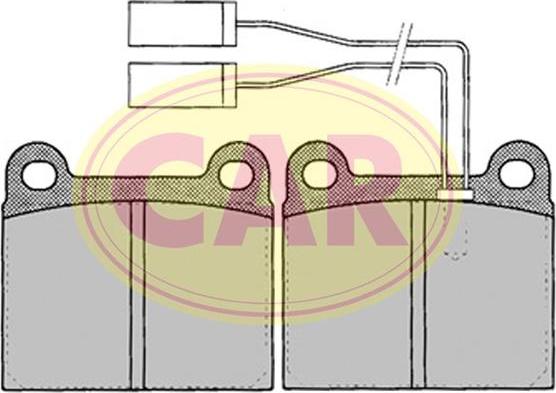 CAR PNT320 - Brake Pad Set, disc brake autospares.lv