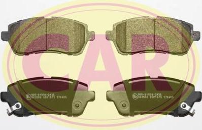 CAR PNT3761 - Brake Pad Set, disc brake autospares.lv