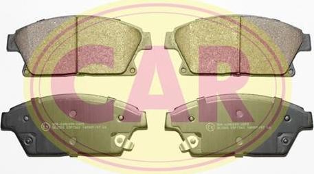 CAR PNT2651 - Brake Pad Set, disc brake autospares.lv