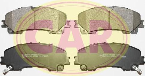 CAR PNT2102 - Brake Pad Set, disc brake autospares.lv