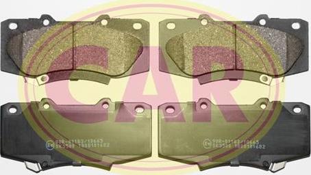 CAR PNT2861 - Brake Pad Set, disc brake autospares.lv