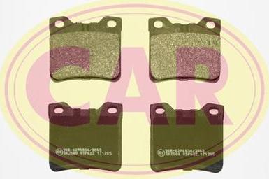 CAR PNT226 - Brake Pad Set, disc brake autospares.lv