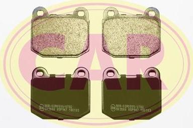 CAR PNT749 - Brake Pad Set, disc brake autospares.lv