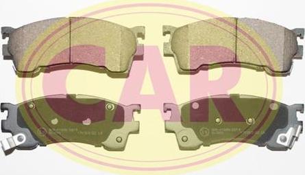 CAR PNT7101 - Brake Pad Set, disc brake autospares.lv