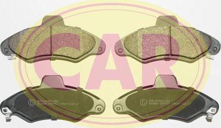 CAR PNT717 - Brake Pad Set, disc brake autospares.lv